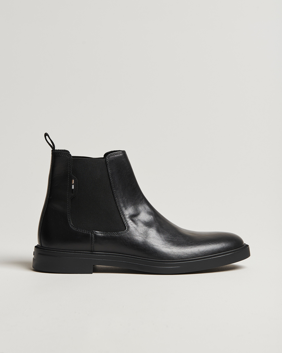 Herren | BOSS BLACK Calev Leather Chelsea Boot Black | BOSS BLACK | Calev Leather Chelsea Boot Black
