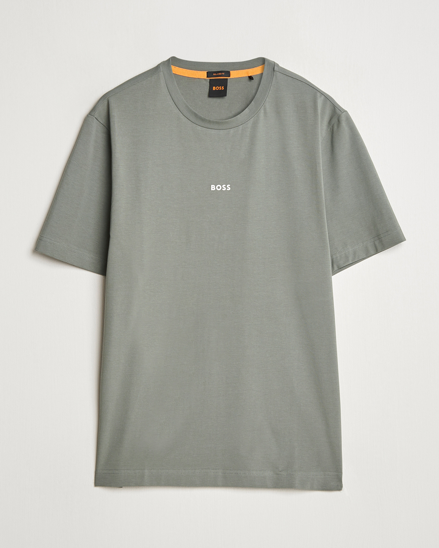 Herren | T-Shirts | BOSS ORANGE | Tchup Logo Crew Neck T-Shirt Open Grey