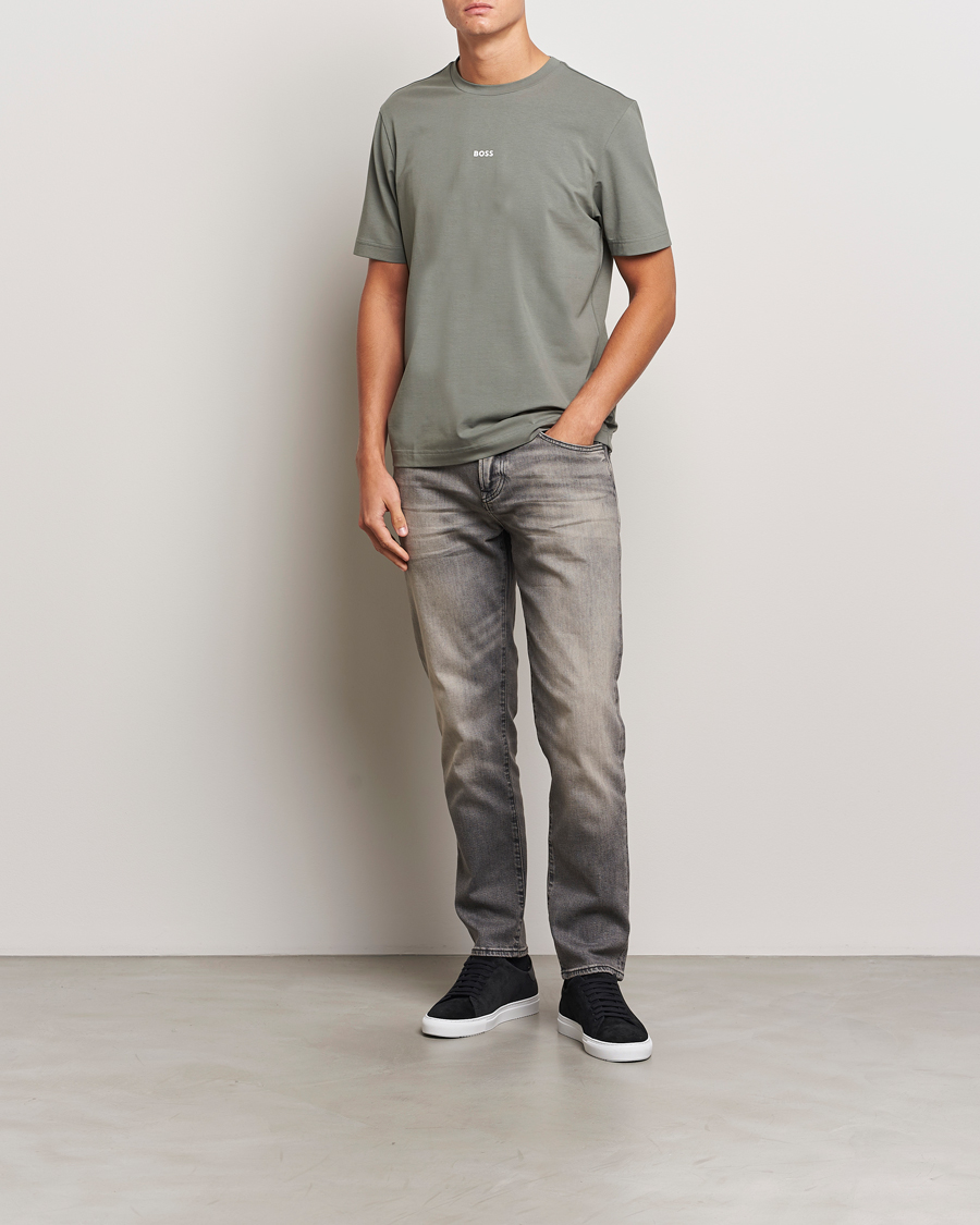 Herren | T-Shirts | BOSS ORANGE | Tchup Logo Crew Neck T-Shirt Open Grey