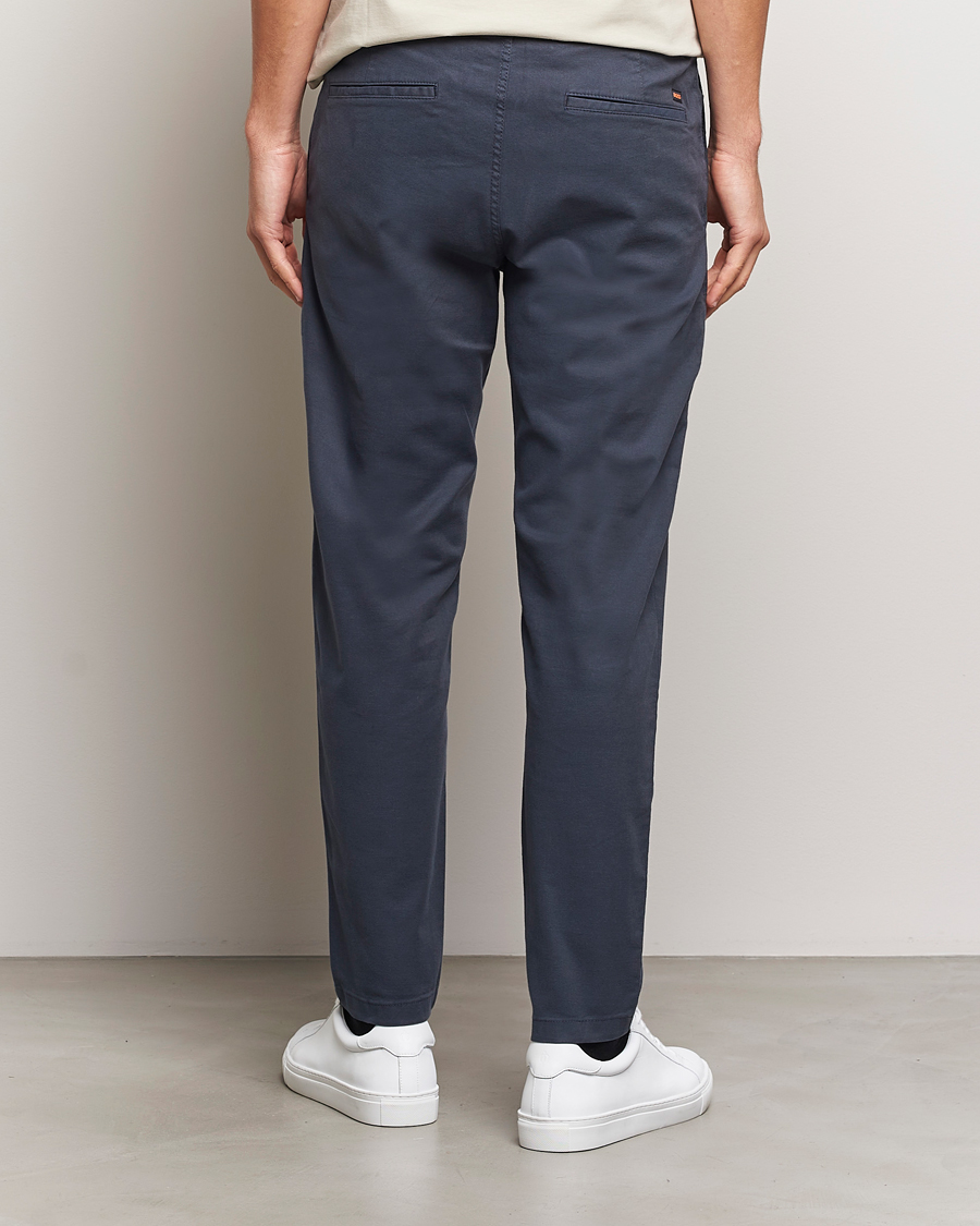 Herren | Hosen | BOSS ORANGE | Tapered Drawstring Trousers Dark Blue