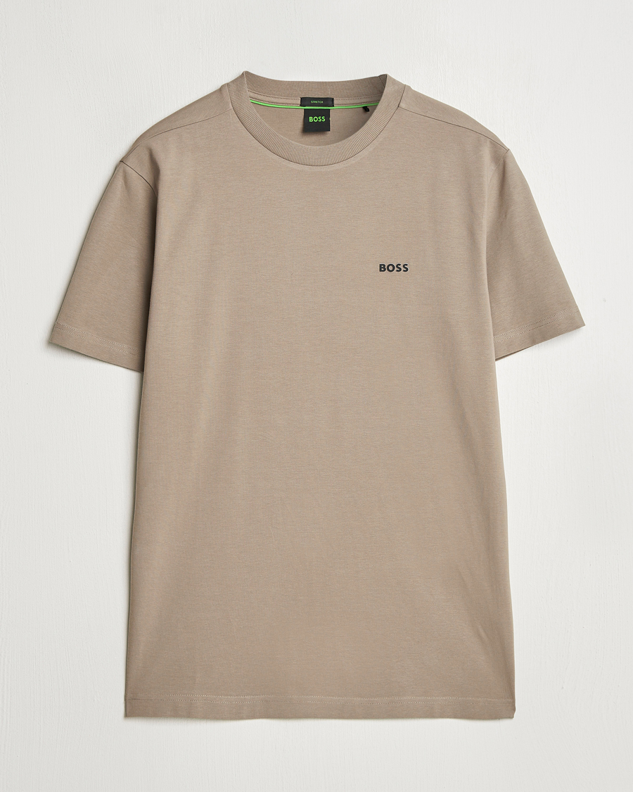 Herren | T-Shirts | BOSS GREEN | Logo Crew Neck T-Shirt Light Green
