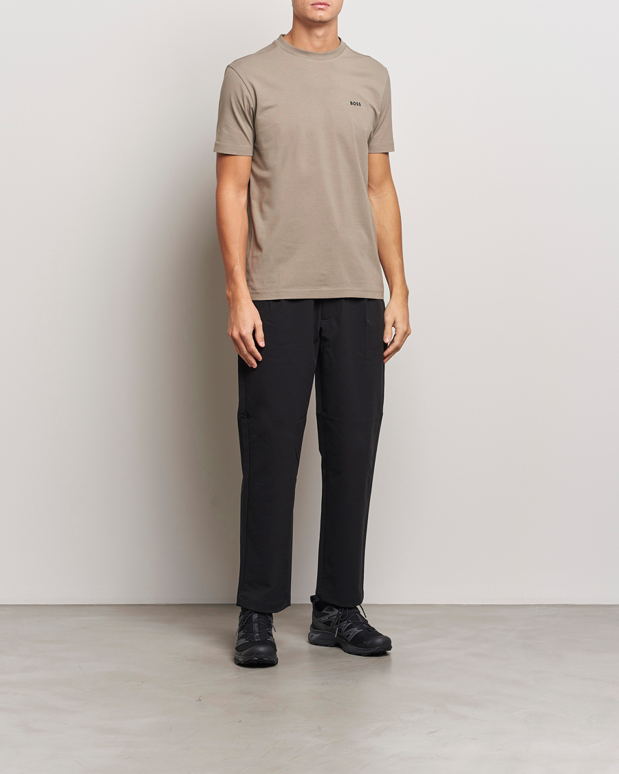 Herren | T-Shirts | BOSS GREEN | Logo Crew Neck T-Shirt Light Green