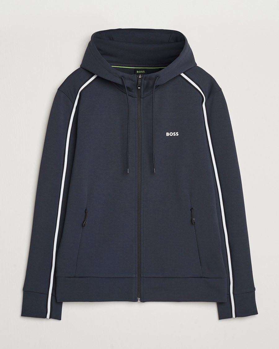 Herren | Pullover | BOSS GREEN | Saggy Full Zip Hoodie Dark Blue