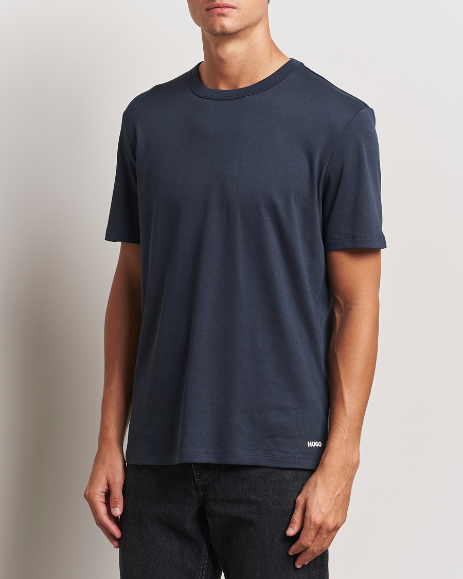 Herren | T-Shirts | HUGO | Dozy Crew Neck T-Shirt Dark Blue