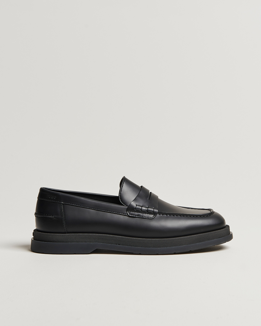 Herren | HUGO Chaol Leather Loafer Black | HUGO | Chaol Leather Loafer Black
