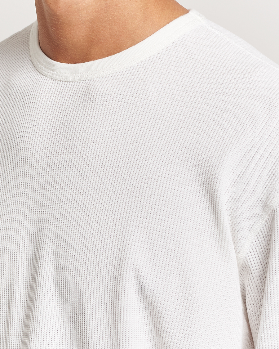 Herren | Pullover | Jeanerica | Jean Waflle Texture Sweater Natural White