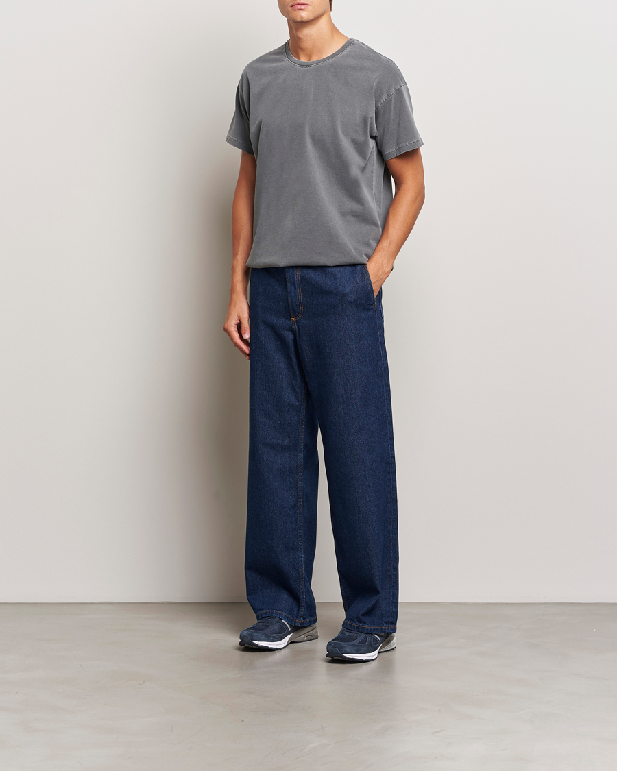 Herren | T-Shirts | Jeanerica | Ruben Crew Neck T-Shirt Washed Black