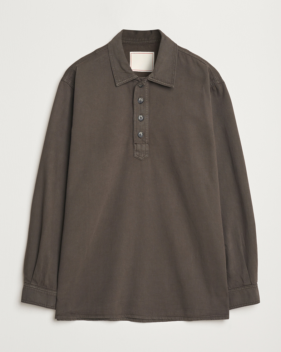 Herren | Hemden | Jeanerica | Lala Popover Shirt Warm Grey
