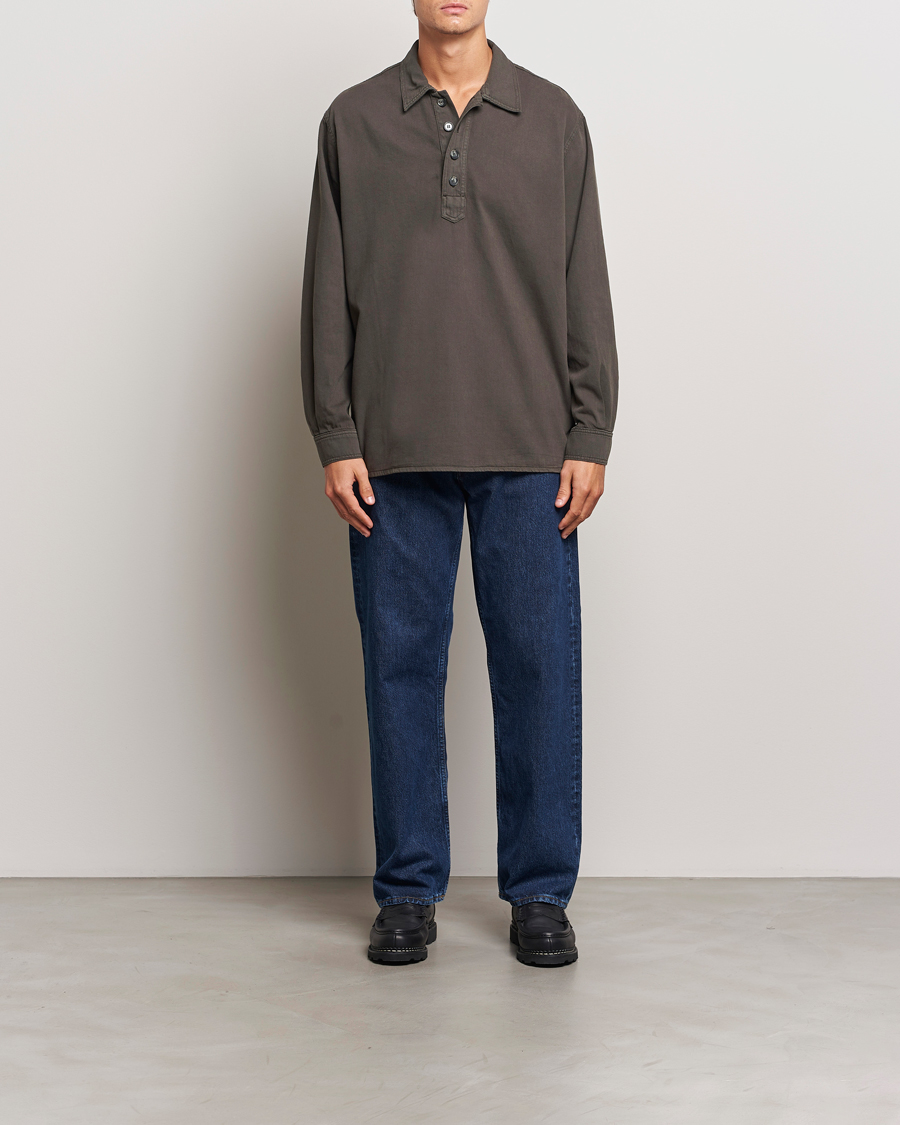 Herren | Hemden | Jeanerica | Lala Popover Shirt Warm Grey