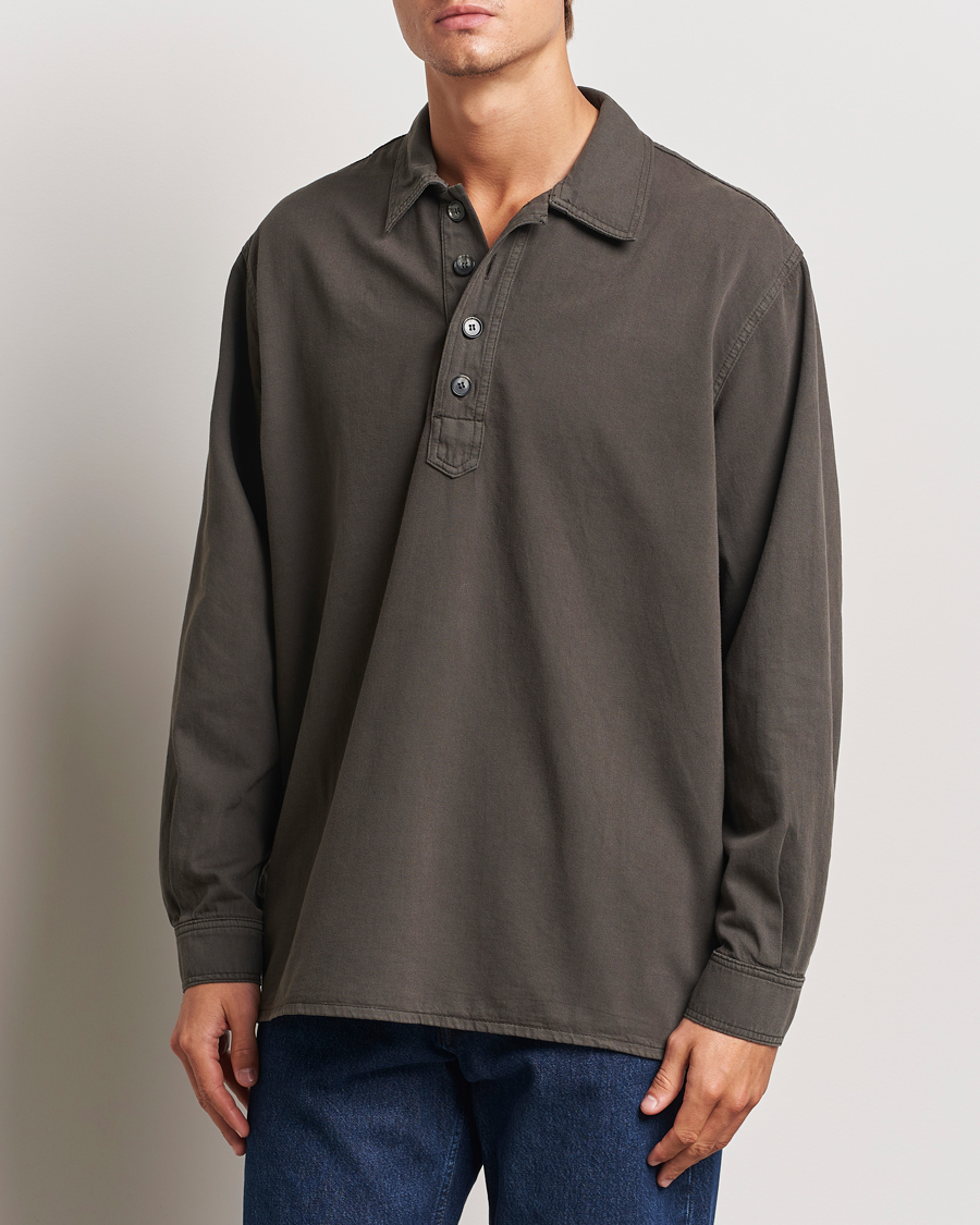 Herren | Hemden | Jeanerica | Lala Popover Shirt Warm Grey