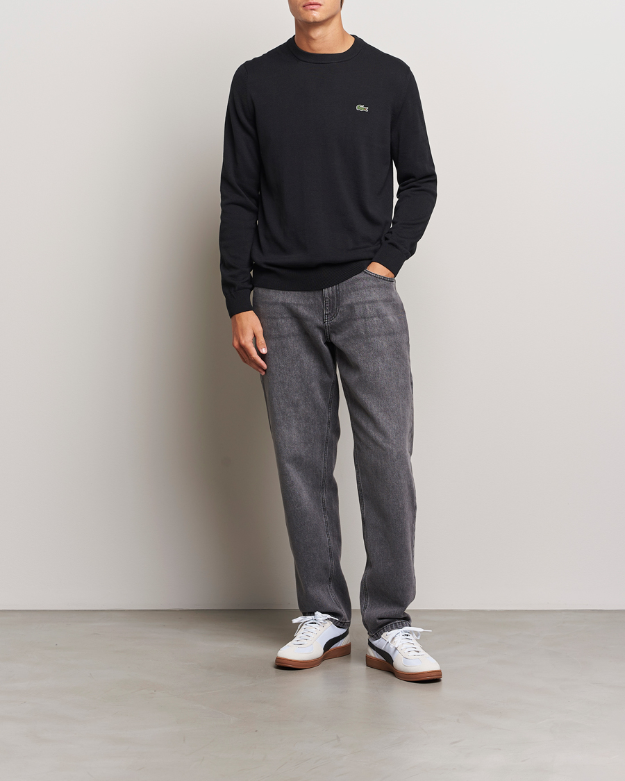 Herren | Pullover | Lacoste | Cotton Knitted Sweater Black
