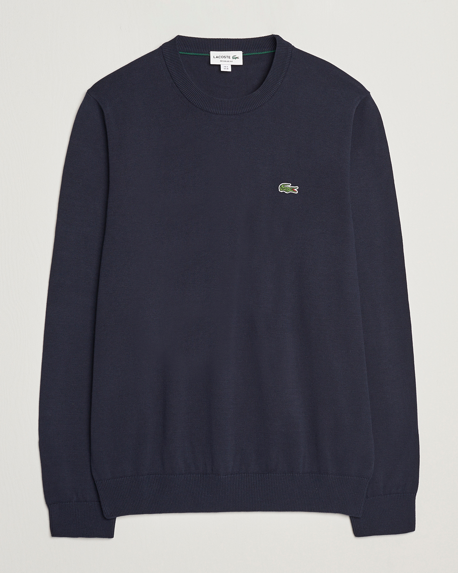 Herren | Pullover | Lacoste | Cotton Knitted Sweater Navy Blue