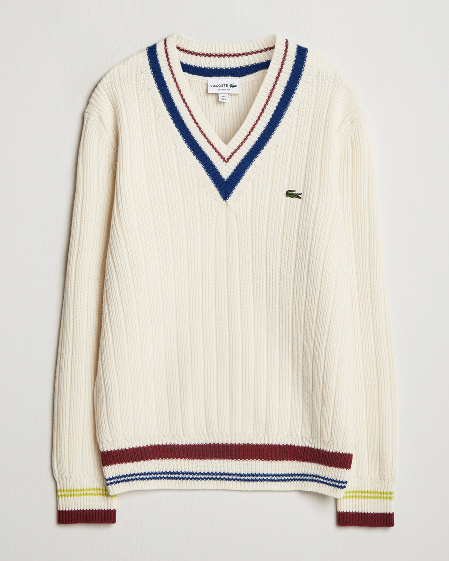 Herren | Pullover | Lacoste | Retro Tennis Wool V-Neck Lapland