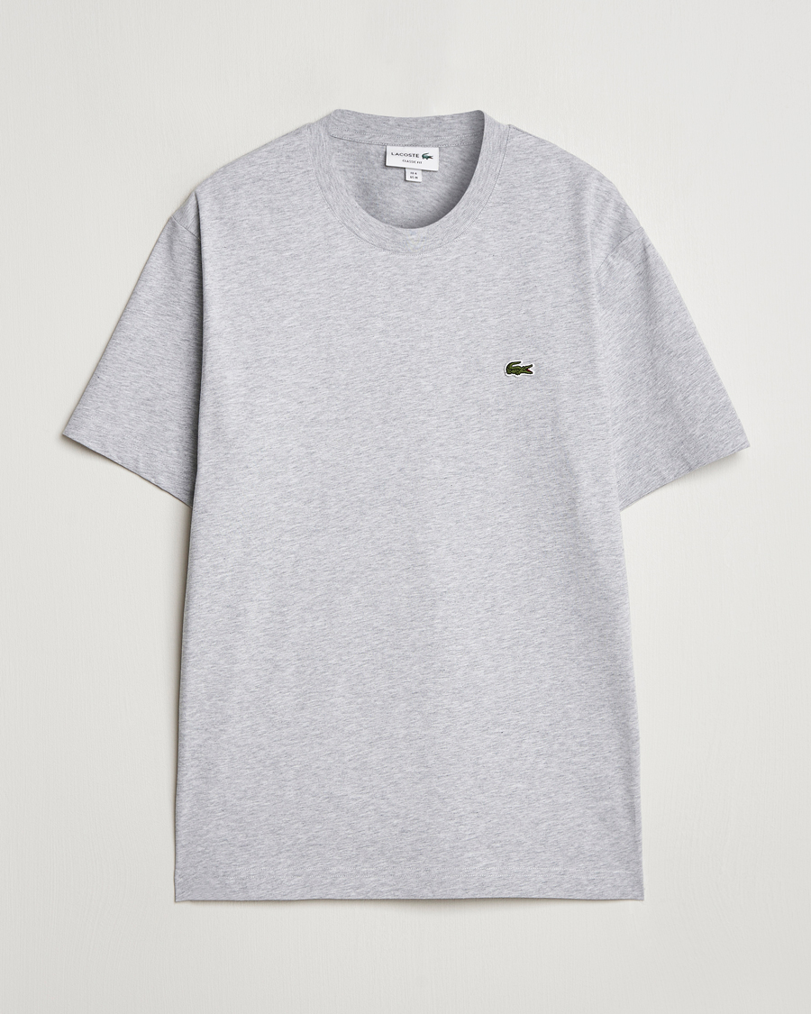 Herren | T-Shirts | Lacoste | Crew Neck T-Shirt Silver Chine