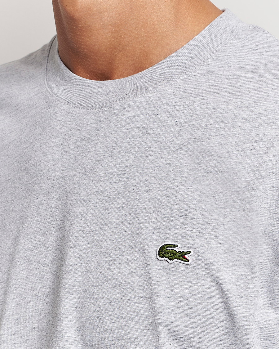 Herren | T-Shirts | Lacoste | Crew Neck T-Shirt Silver Chine