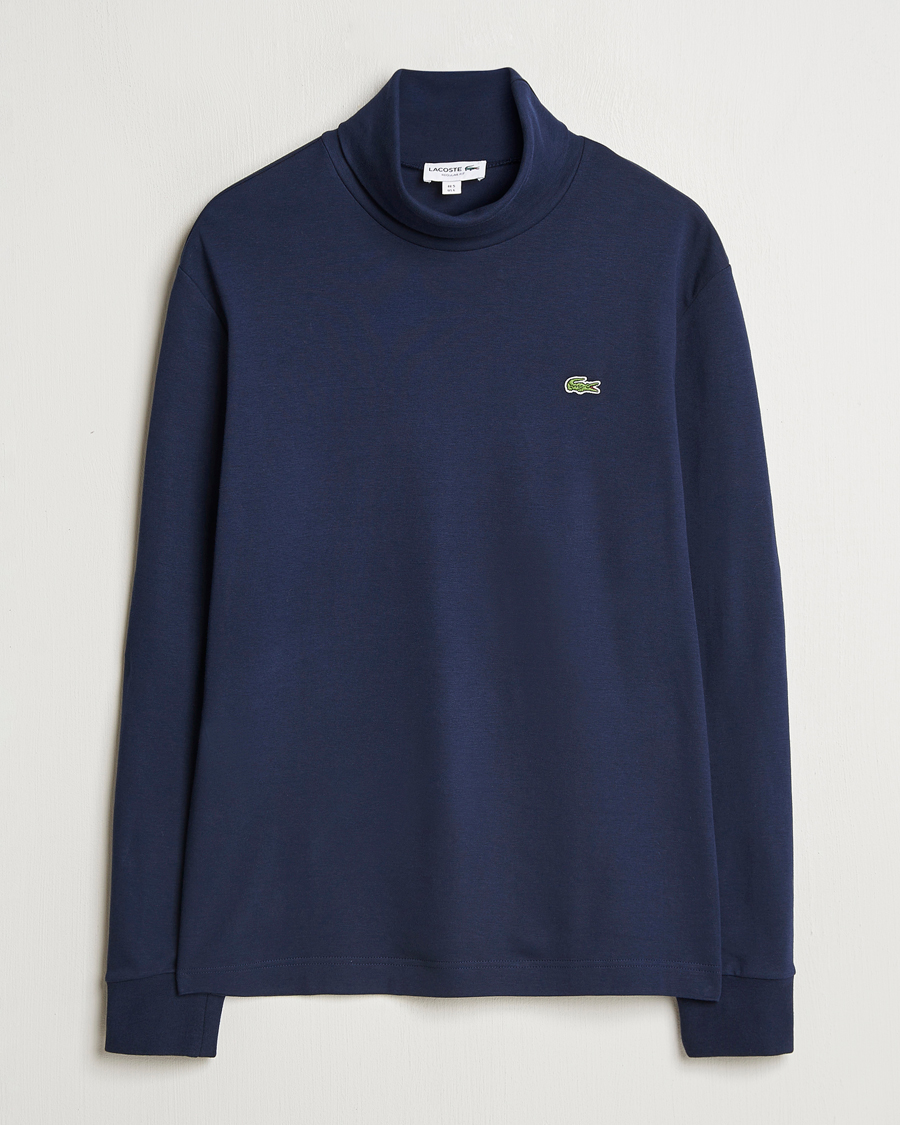 Herren | Pullover | Lacoste | Interlock Cotton Rollneck Navy