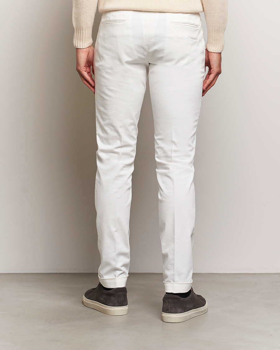 Herren | Hosen | Briglia 1949 | Slim Fit Cotton Stretch Chino Off White