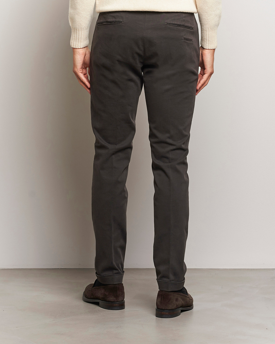 Herren | Hosen | Briglia 1949 | Slim Fit Cotton Stretch Chino Dark Brown