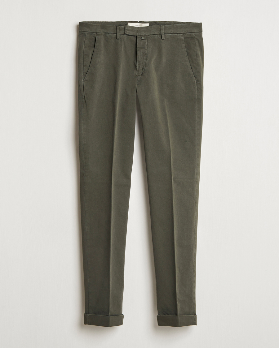Herren | Hosen | Briglia 1949 | Slim Fit Cotton Stretch Chino Military