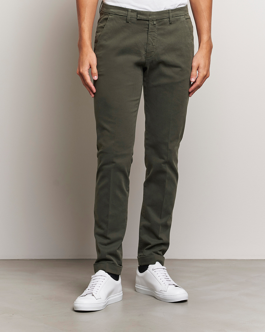 Herren | Hosen | Briglia 1949 | Slim Fit Cotton Stretch Chino Military