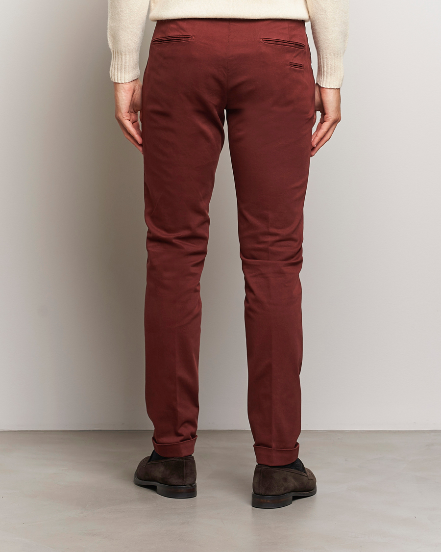 Herren | Hosen | Briglia 1949 | Slim Fit Cotton Stretch Chino Wine