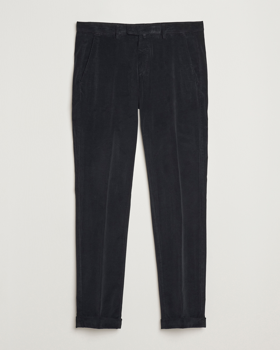 Herren | Hosen | Briglia 1949 | Slim Fit Corduroy Trousers Black