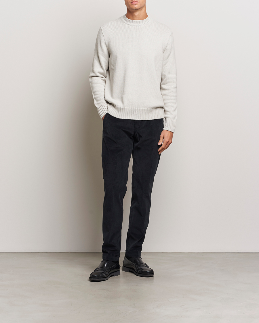 Herren | Hosen | Briglia 1949 | Slim Fit Corduroy Trousers Black