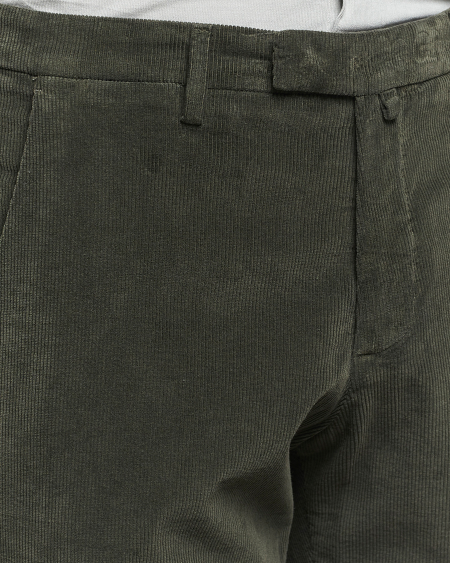 Herren | Hosen | Briglia 1949 | Slim Fit Corduroy Trousers Dark Green