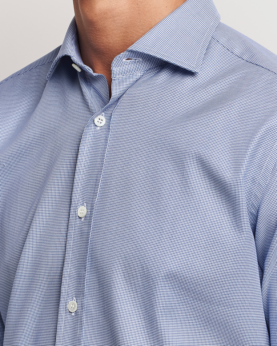 Herren | Hemden | Brioni | Slim Fit Micro Structure Dress Shirt Light Blue