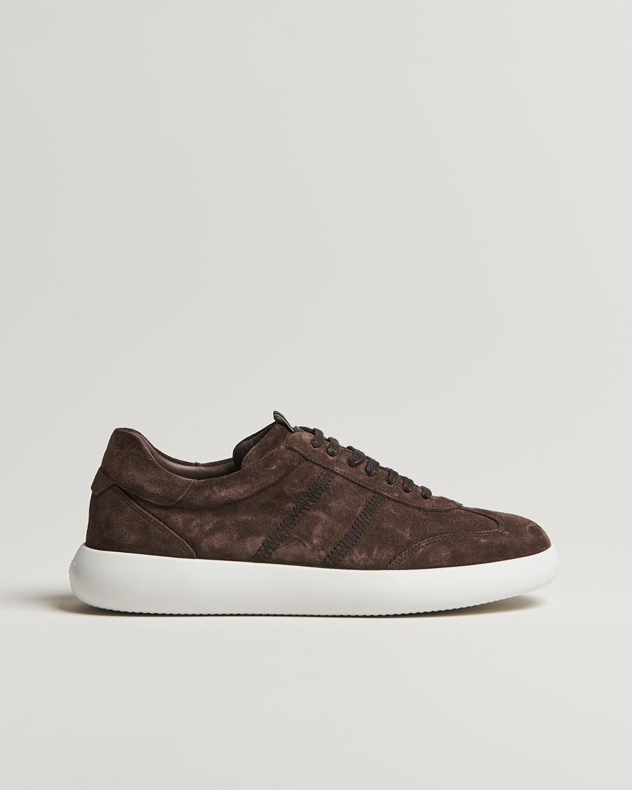 Herren | Brioni Cassetta Sneakers Dark Brown Suede | Brioni | Cassetta Sneakers Dark Brown Suede