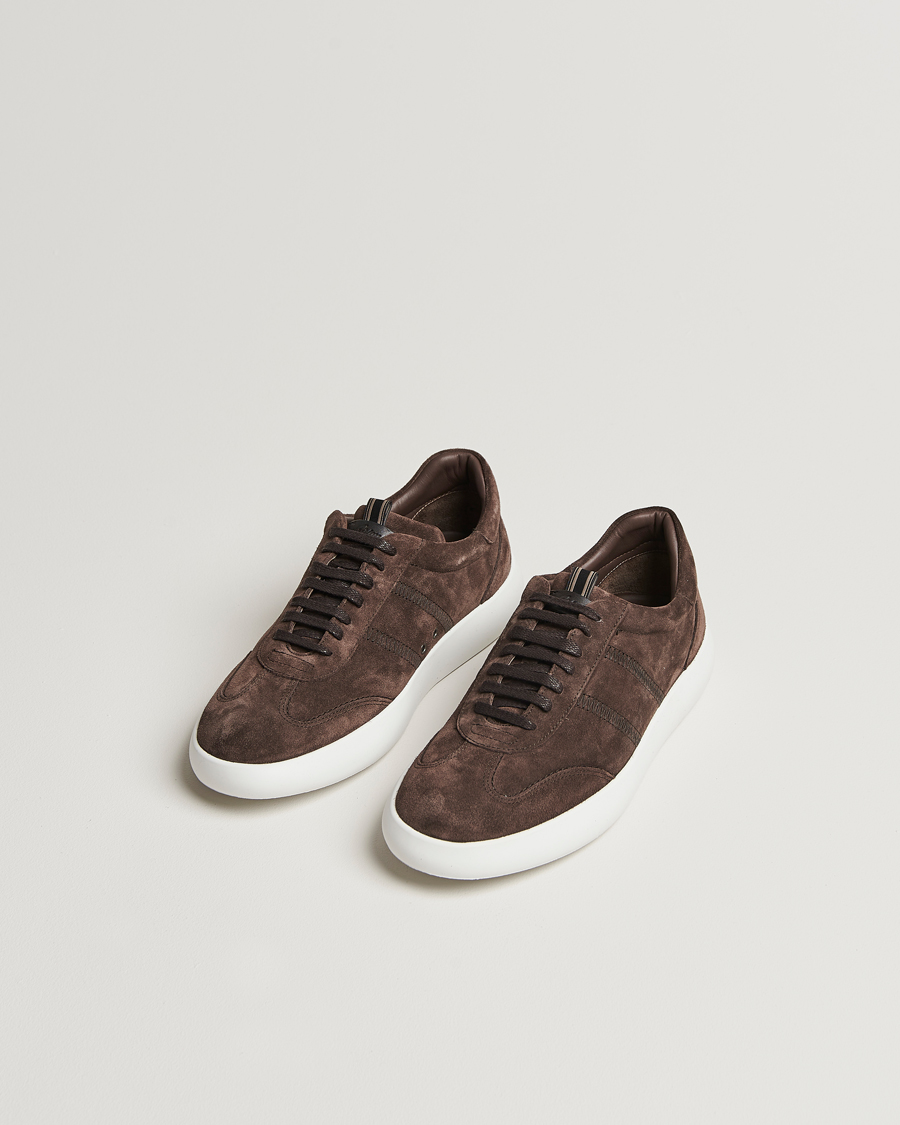 Herren | Brioni Cassetta Sneakers Dark Brown Suede | Brioni | Cassetta Sneakers Dark Brown Suede