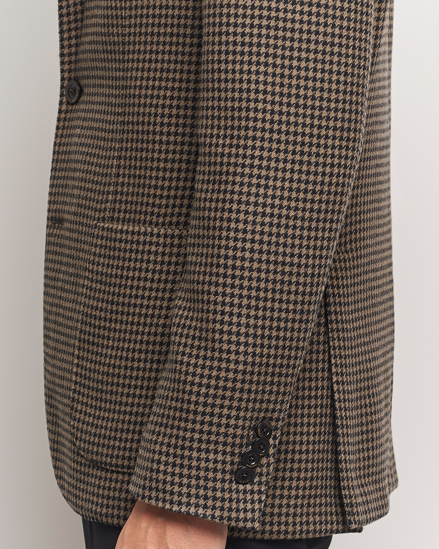 Herren | Sakkos | Boglioli | K Jacket Houndstooth Wool Blazer Brown