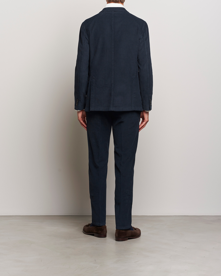 Herren | Anzüge | Boglioli | K Jacket Baby Corduroy Suit Navy