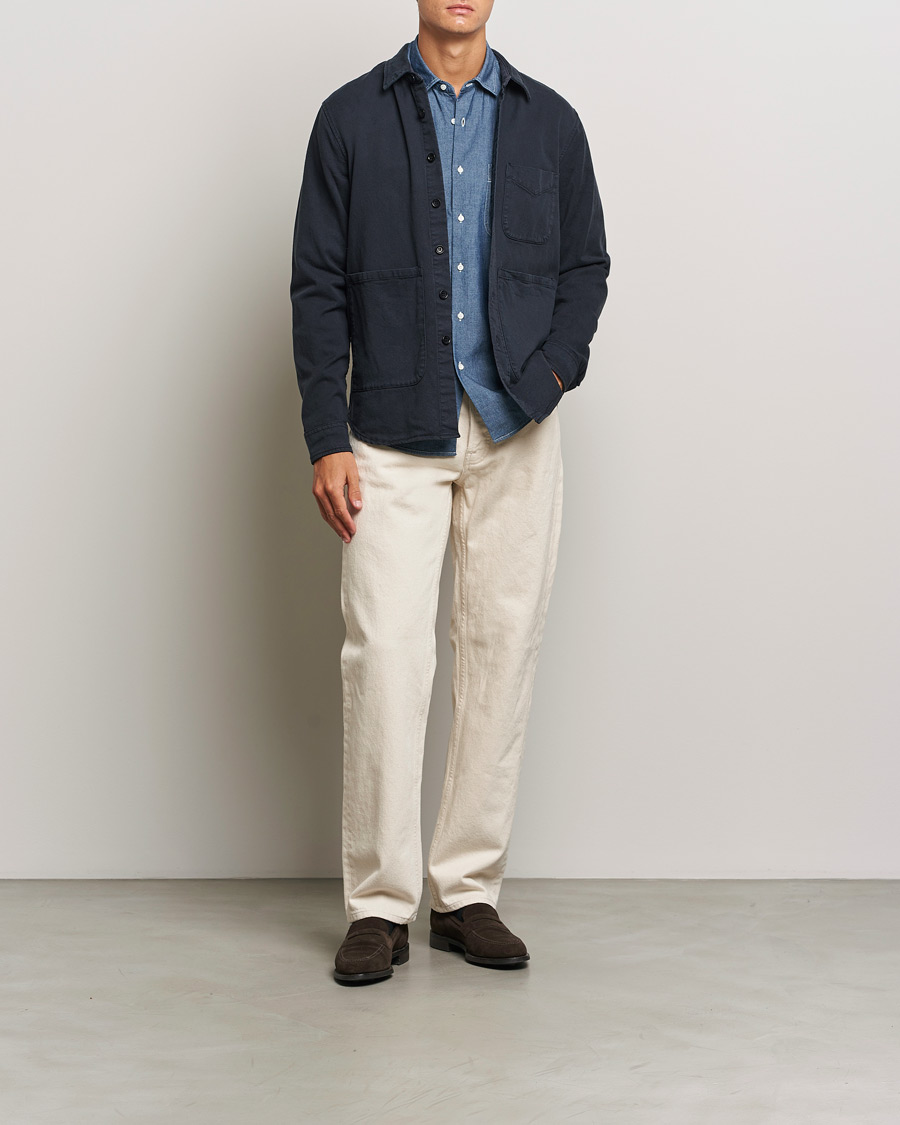 Herren | Hemden | Aspesi | Cotton Utility Shirt Navy