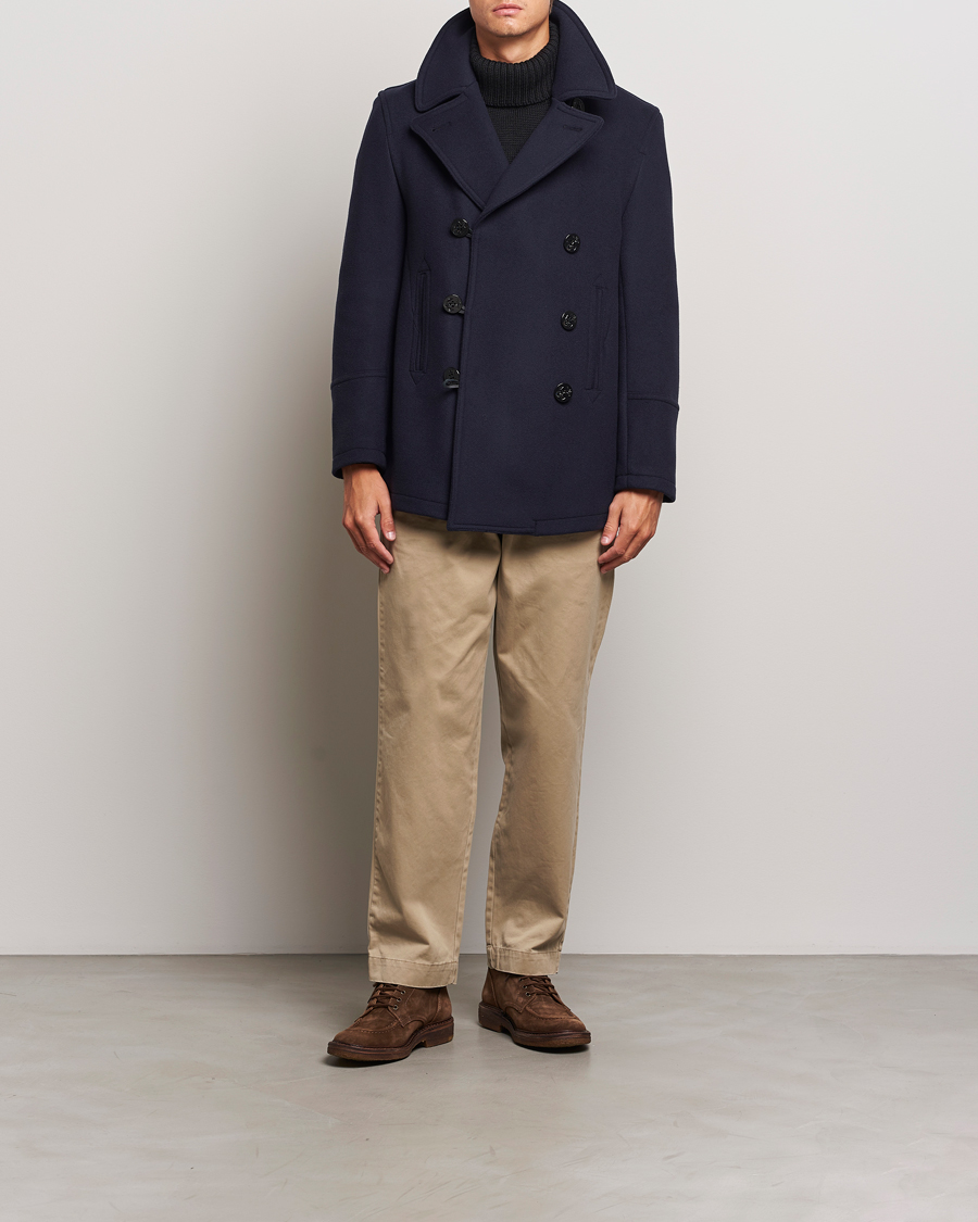 Herren | Jacken | Gloverall | Tennyson Peacoat Navy