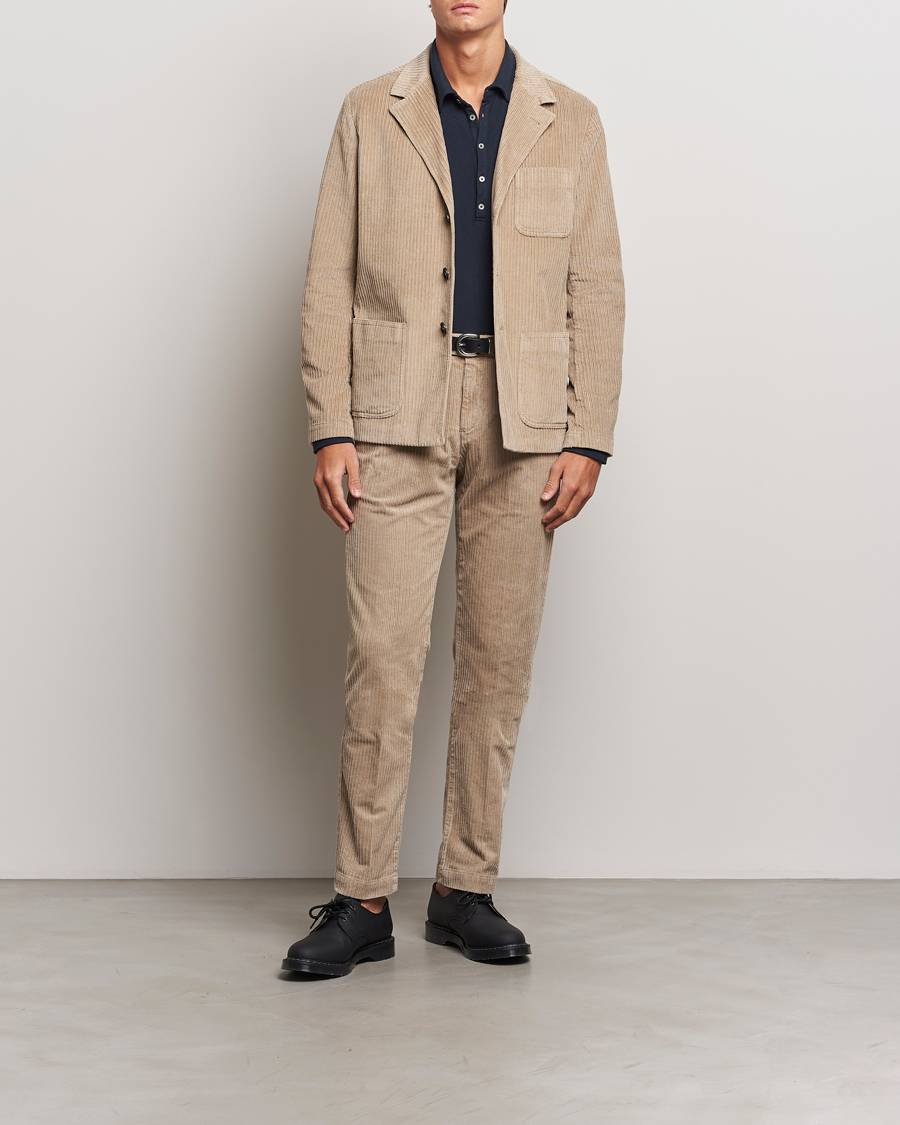 Herren | Jacken | Massimo Alba | Baglietto Wale Corduroy Jacket Beige