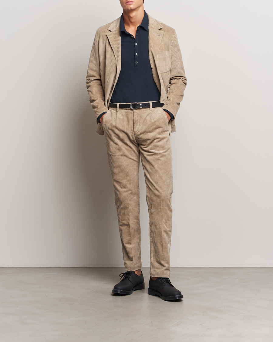 Herren | Hosen | Massimo Alba | Ionio Wale Corduroy Trousers Beige