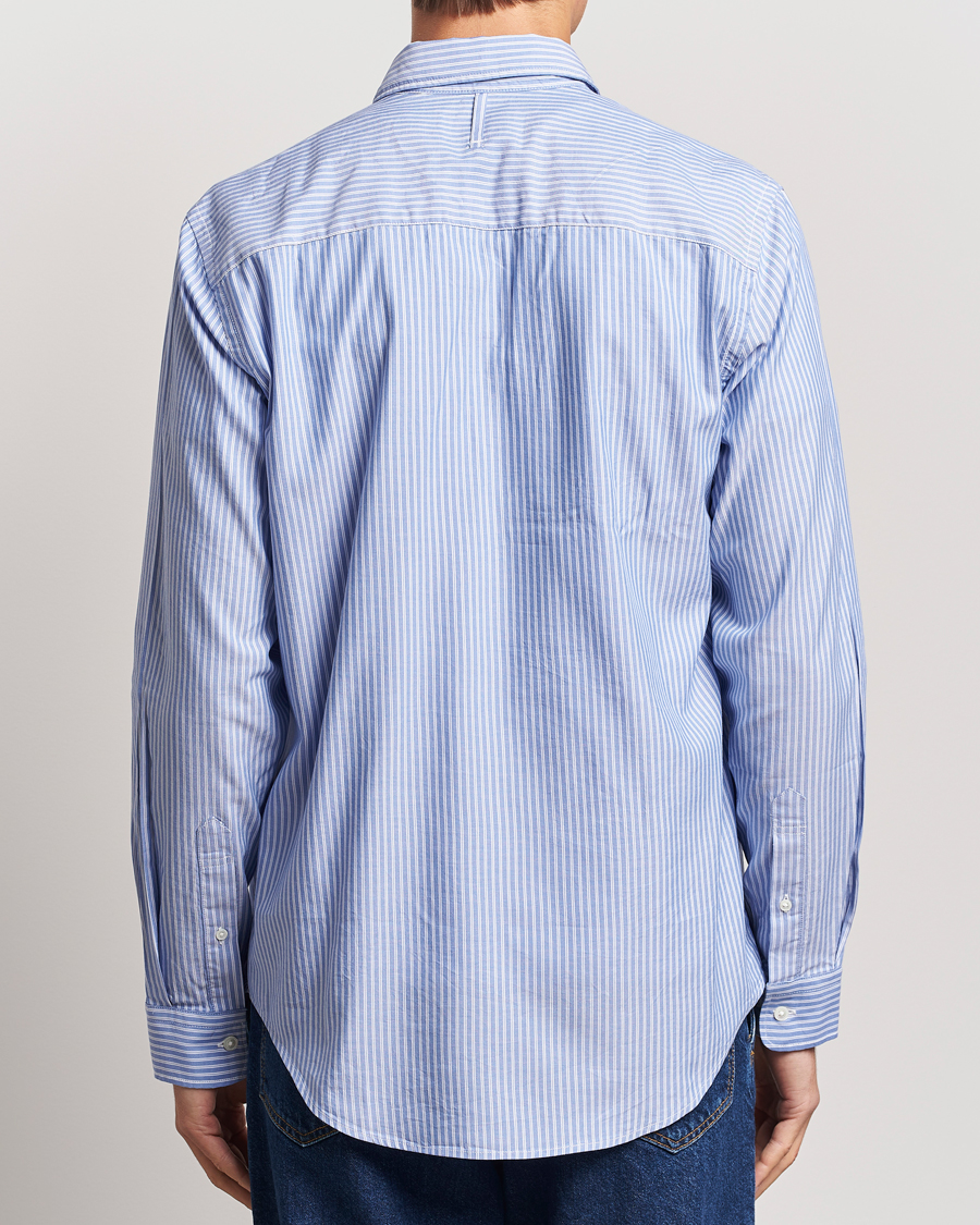 Herren | Hemden | NN07 | Arne Tencel Striped Shirt Blue/White