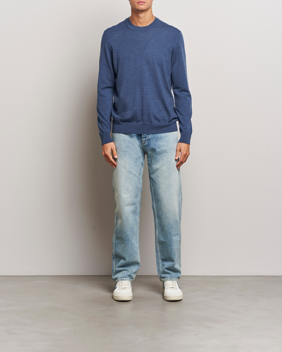 Herren | Pullover | NN07 | Ted Merino Crew Neck Pullover Bearing Sea