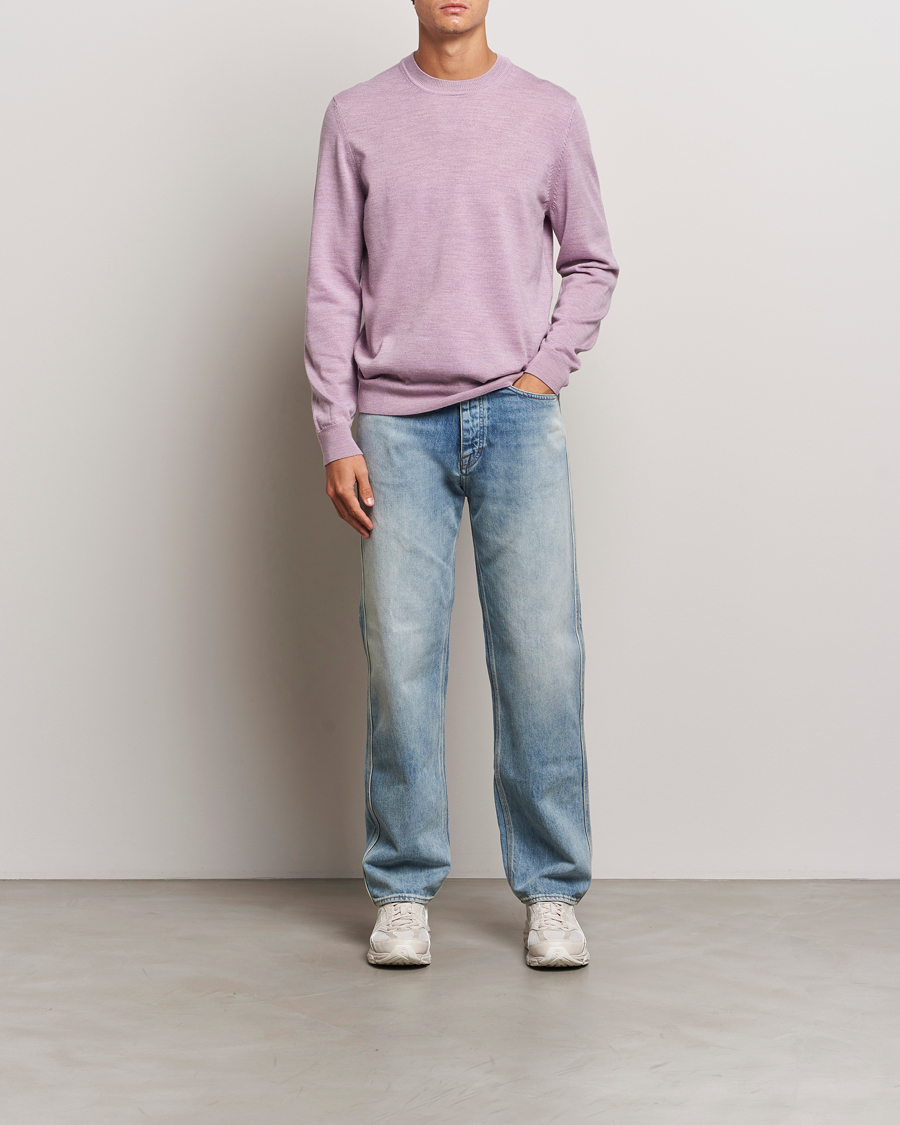 Herren | Pullover | NN07 | Ted Merino Crew Neck Pullover Grape Shake