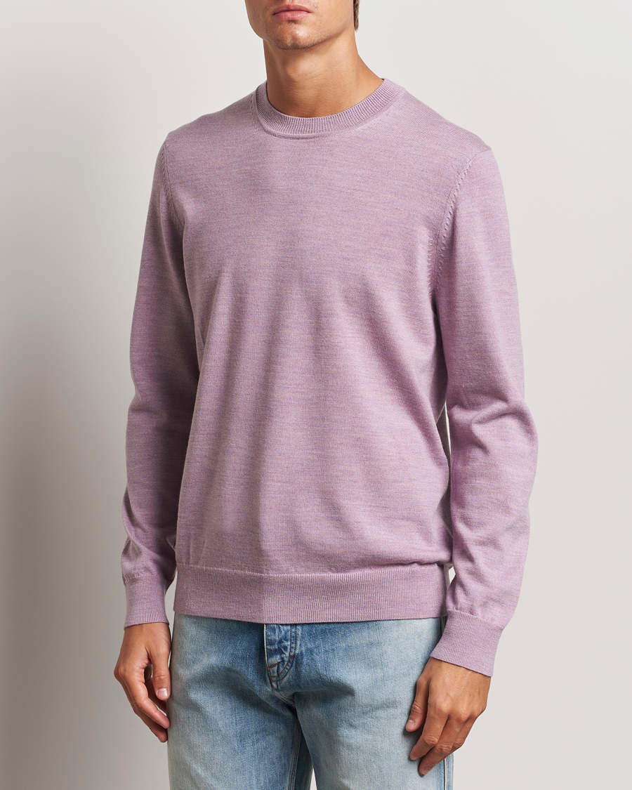 Herren | Pullover | NN07 | Ted Merino Crew Neck Pullover Grape Shake