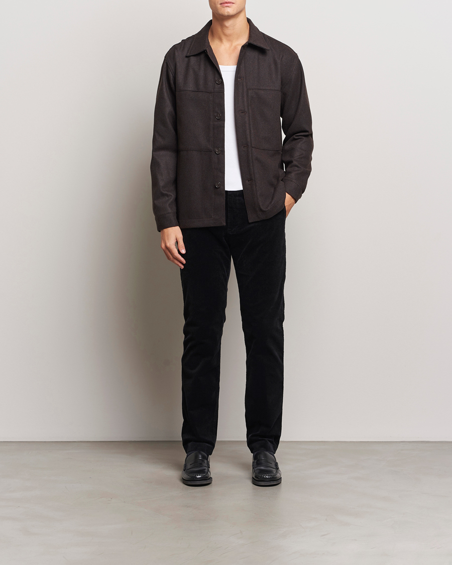 Herren | Hosen | NN07 | Theo Regular Fit Corduroy Chinos Black
