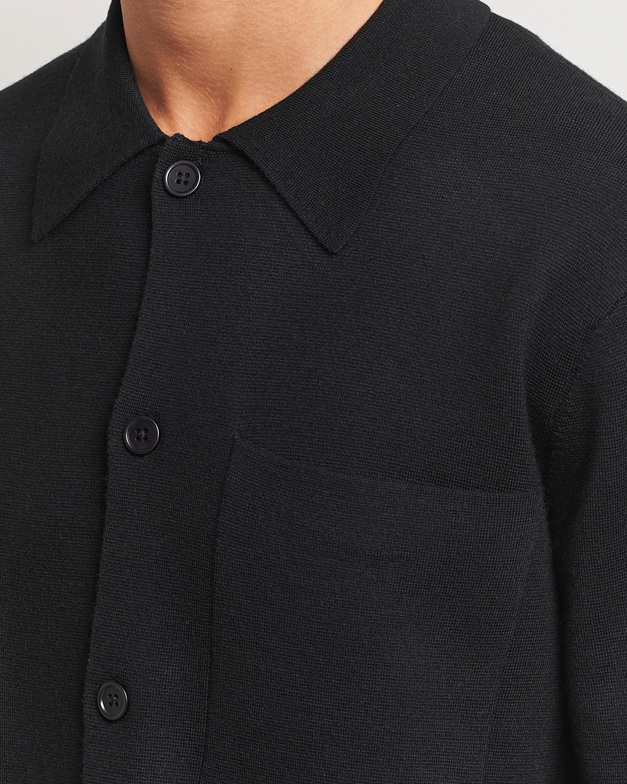 Herren | Pullover | NN07 | Jonas Cotton/Modal Cardigan Black