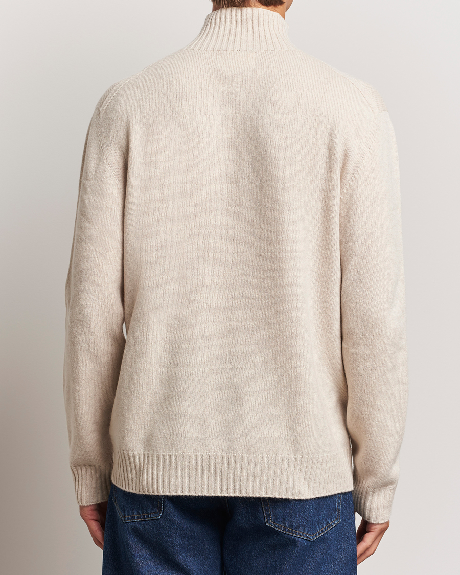 Herren | Pullover | NN07 | Clark Wool Knitted Polo Ecru