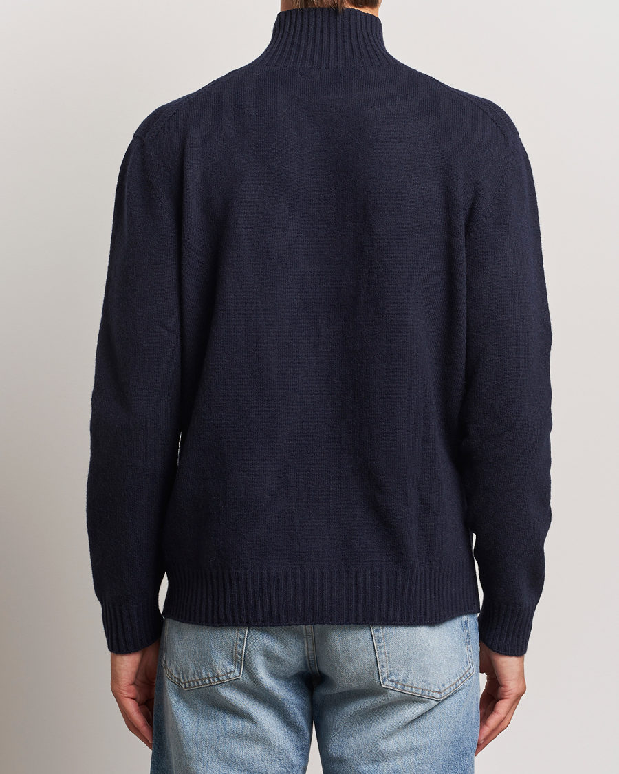 Herren | Pullover | NN07 | Clark Wool Knitted Polo Navy Blue