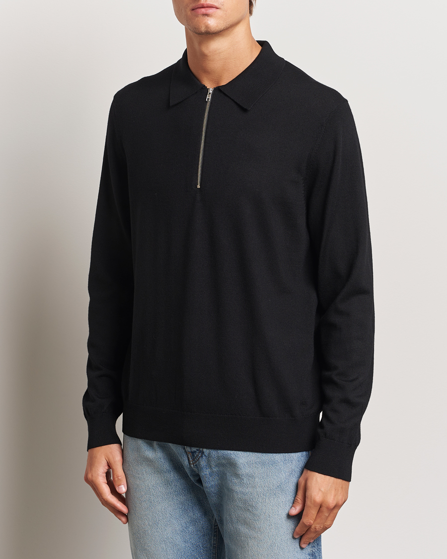 Herren | Pullover | NN07 | Sergio Half Zip Black