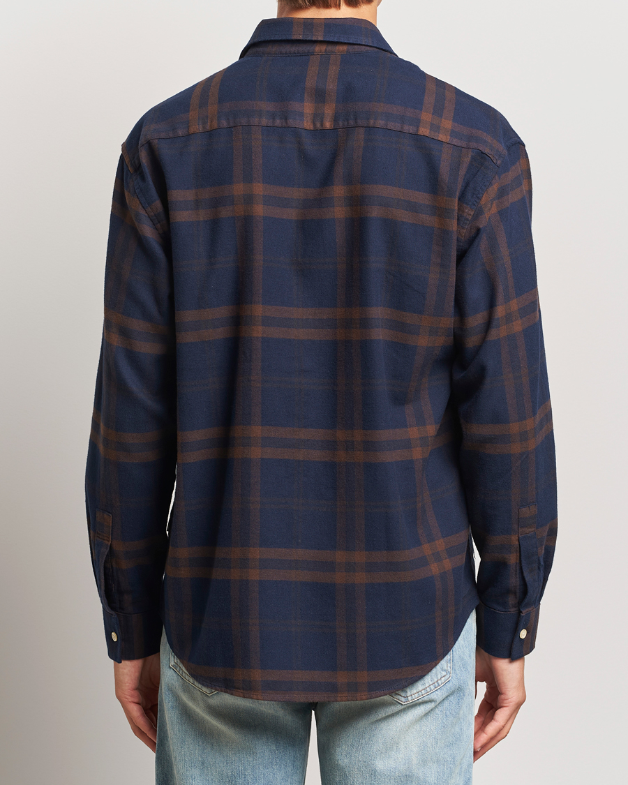 Herren | Hemden | NN07 | Deon Flannel Shirt Blue/Brown