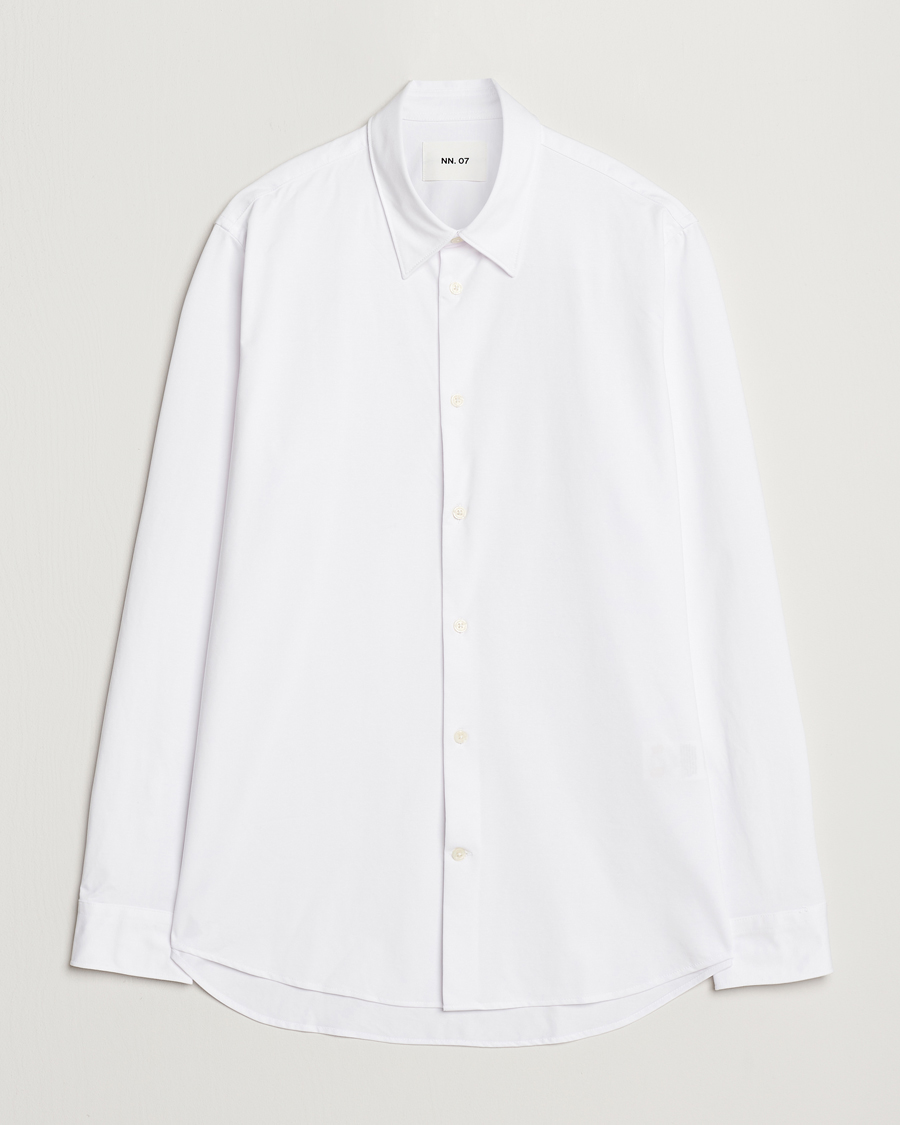 Herren | Hemden | NN07 | Elian Mercerized Cotton Shirt White
