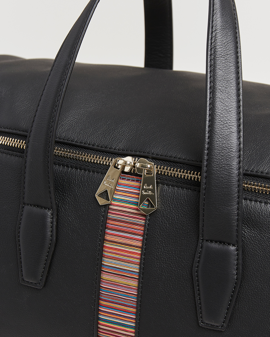 Herren | Paul Smith Leather Stripe Holdall Black | Paul Smith | Leather Stripe Holdall Black