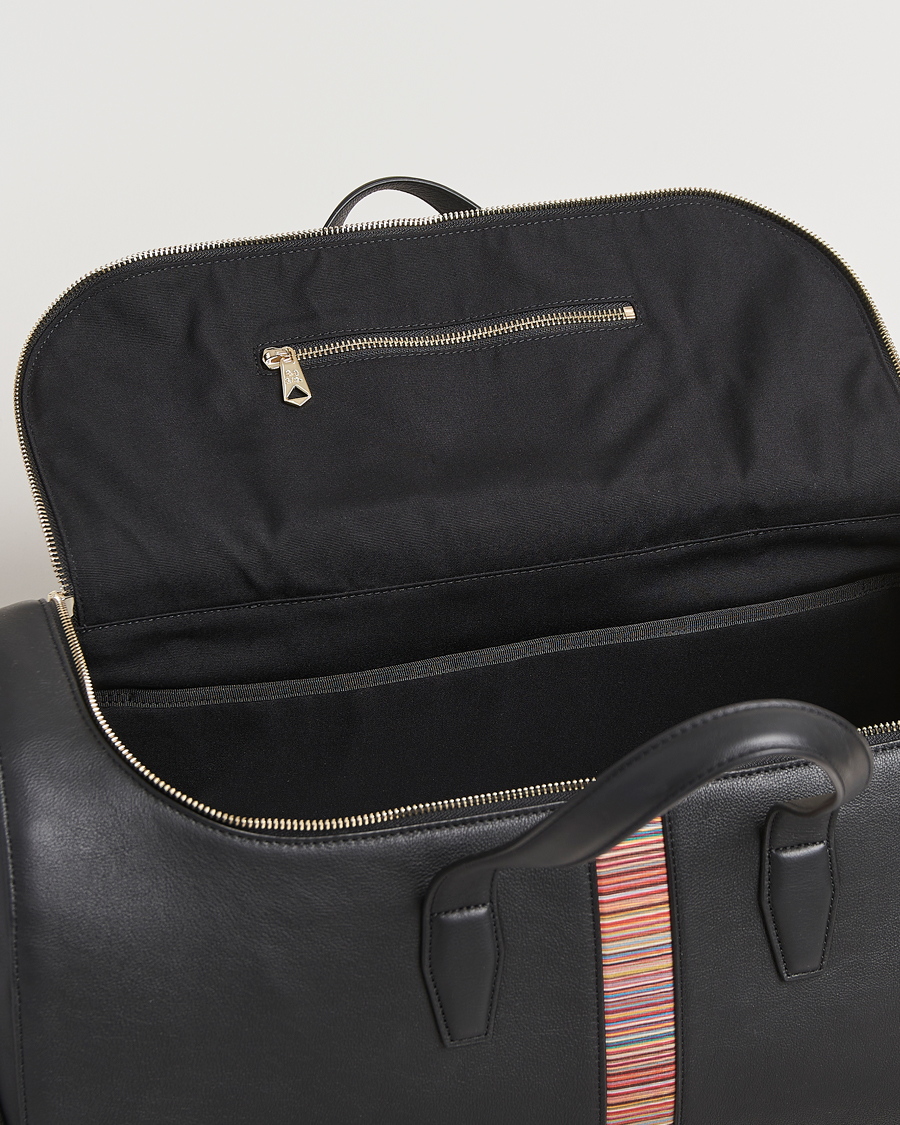 Herren | Paul Smith Leather Stripe Holdall Black | Paul Smith | Leather Stripe Holdall Black